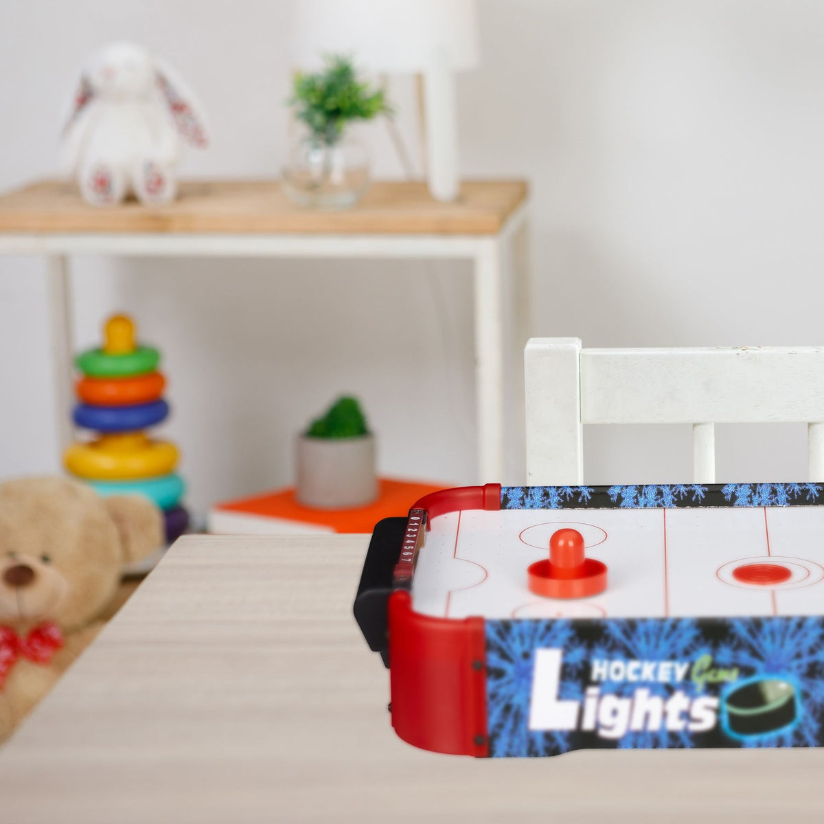 Air hockey table game LED