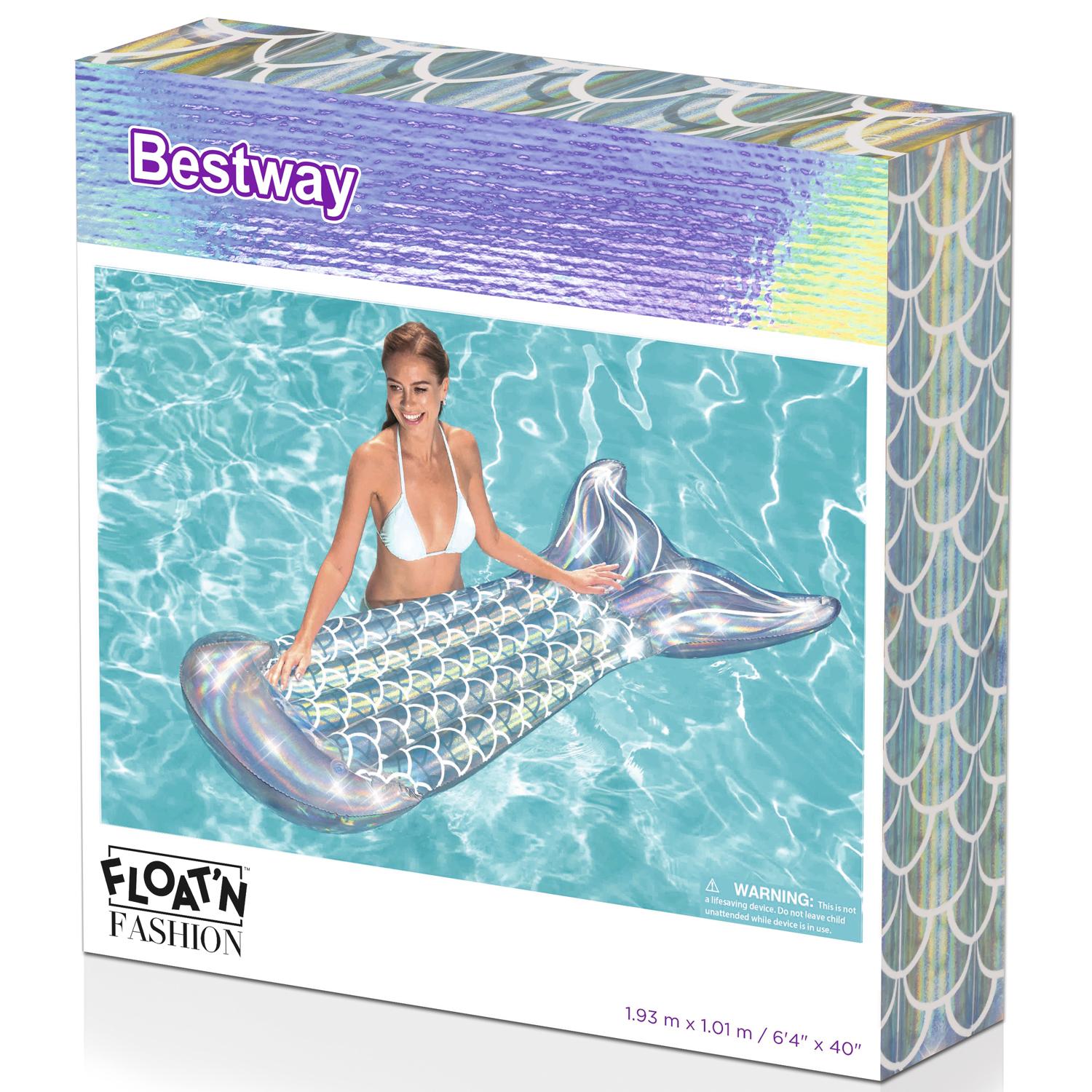 Air mattress 1.93m Rainbow iridescent