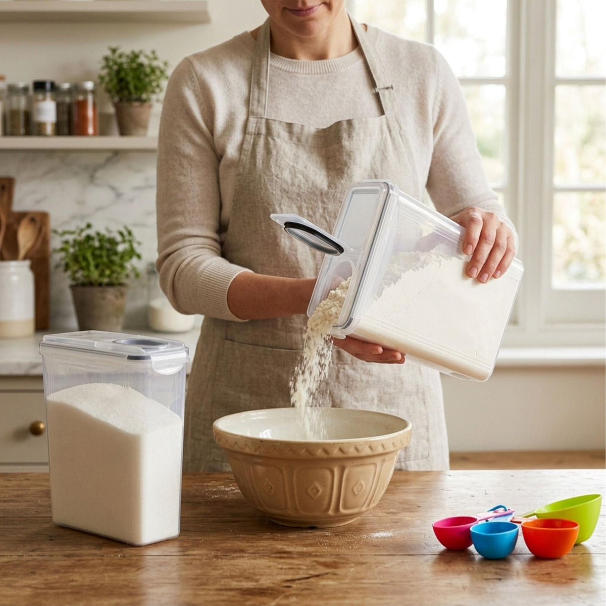 Airtight Food Storage Containers, 3.7L, 4-Pack