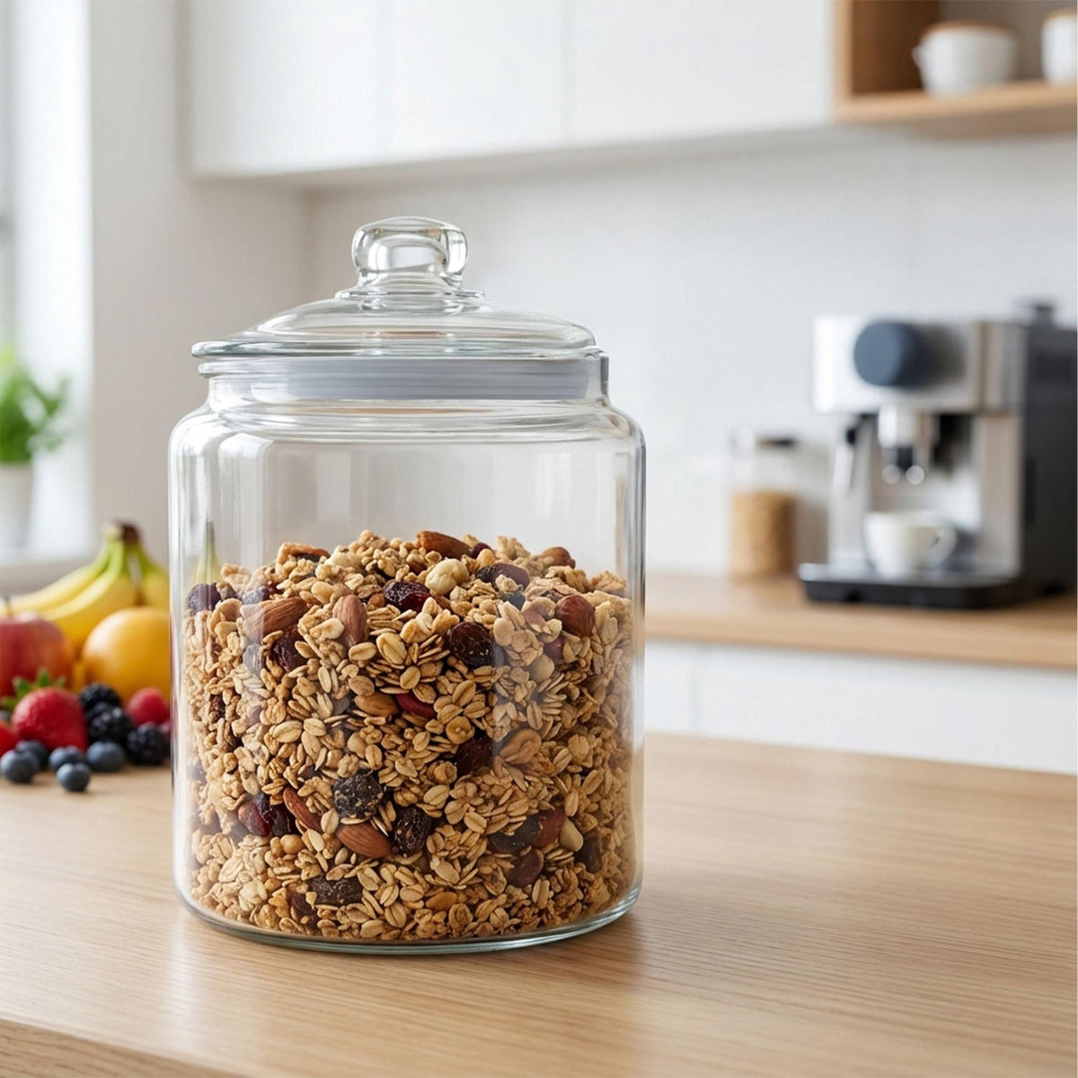Airtight Glass Storage Jar with Silicone Seal
