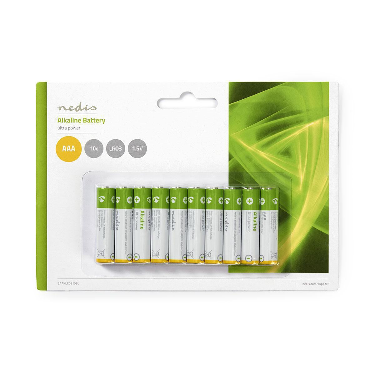 Alkaline Battery AAA | 1.5 V DC | 10-Blisters