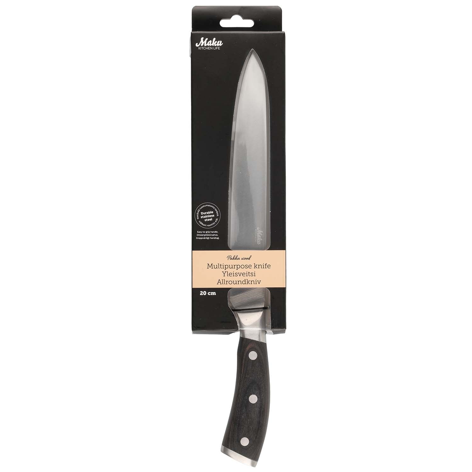 All-Purpose Knife, 20 cm, Pakka Wood Handle