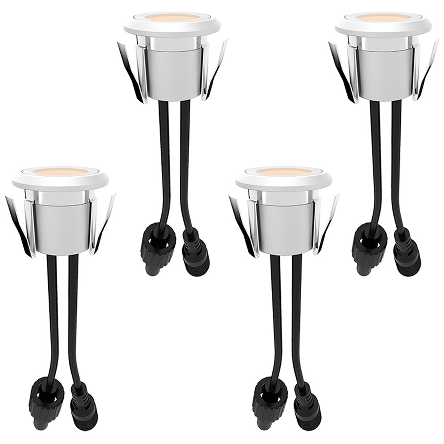 Allan Decklight kit 4-pack incl power adapter 12V 3000K 10lm IP67