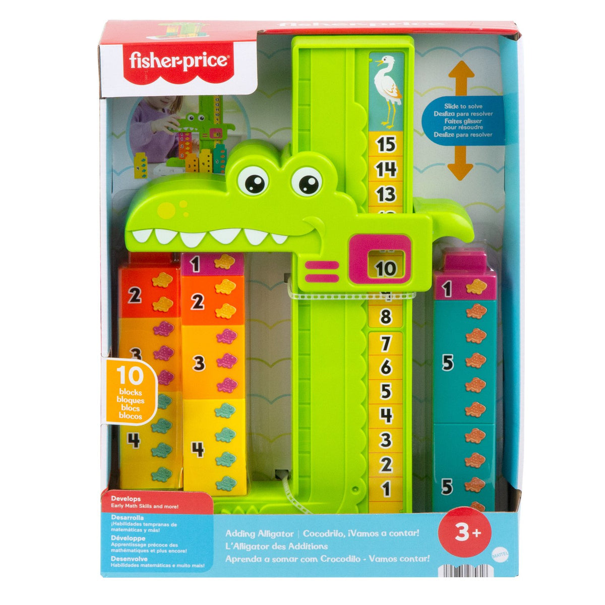 Alligator Stacking Toy, Numbers & Math Learning, 38 cm