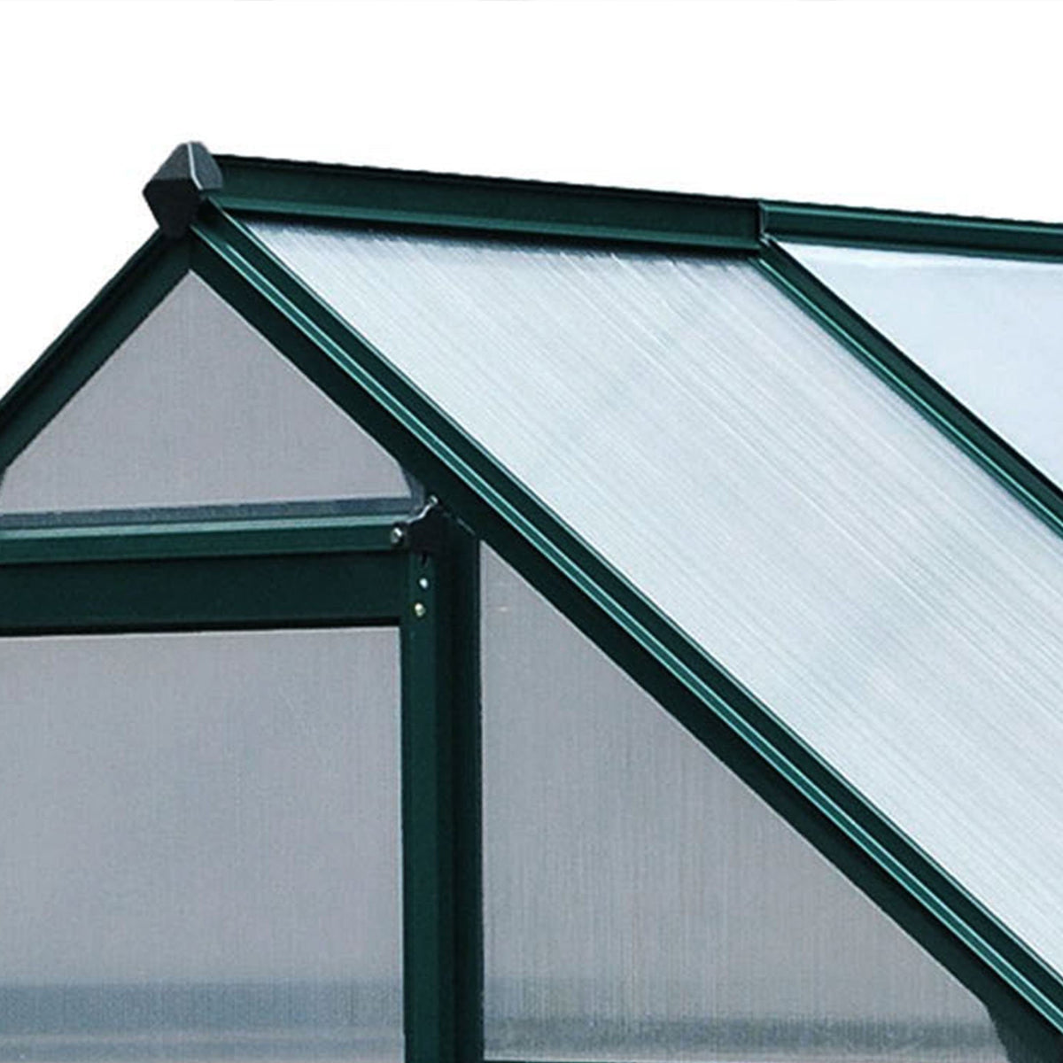 Aluminium Greenhouse with Roof Vent, 190 x 132 x 201 cm