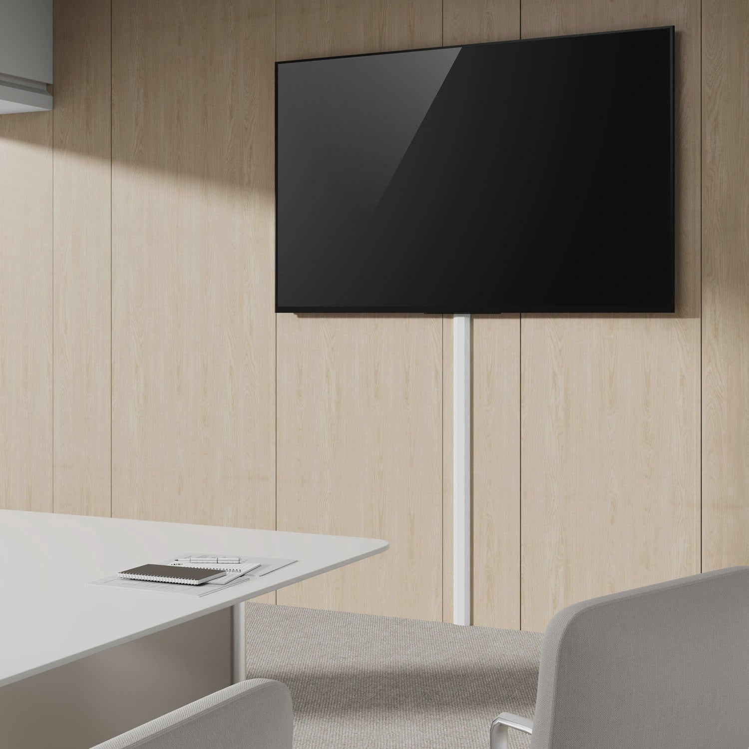 Aluminum Cable Channel, 75cm, Wall Mount, White