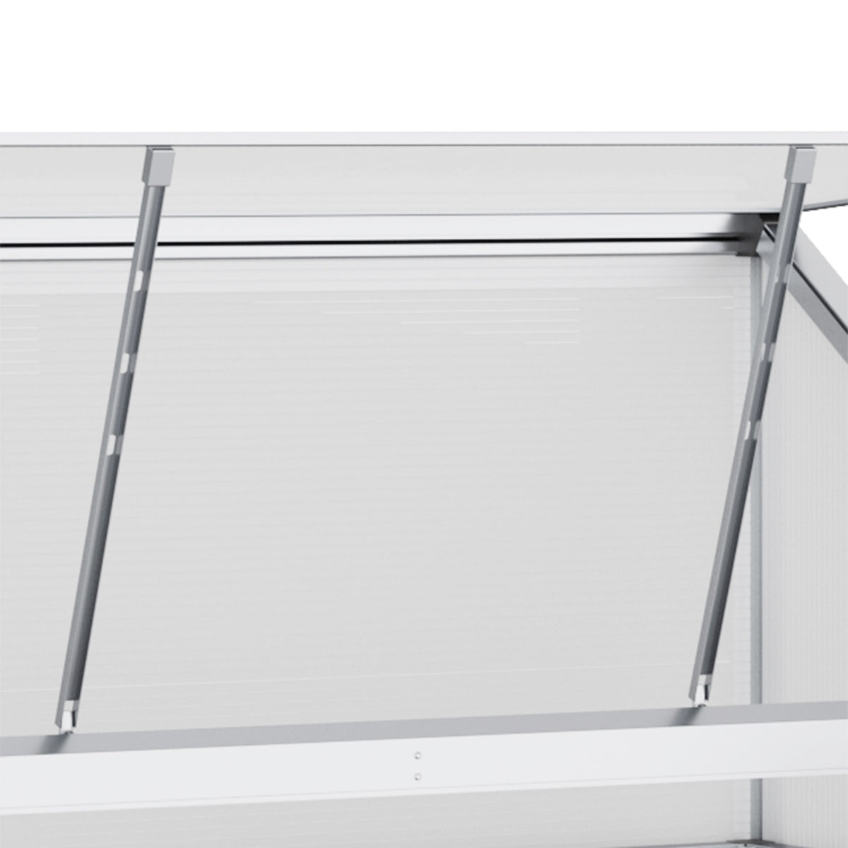 Aluminum Greenhouse With Foundation Frame 3 Levels Cold Frame 131 X 58 X 139.5 Cm Greenhouse Plant House Tomato House