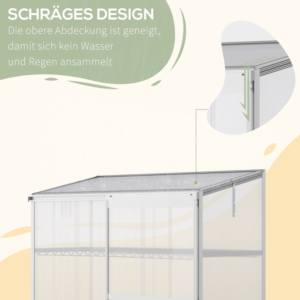 Aluminum Greenhouse With Foundation Frame 3 Levels Cold Frame 131 X 58 X 139.5 Cm Greenhouse Plant House Tomato House