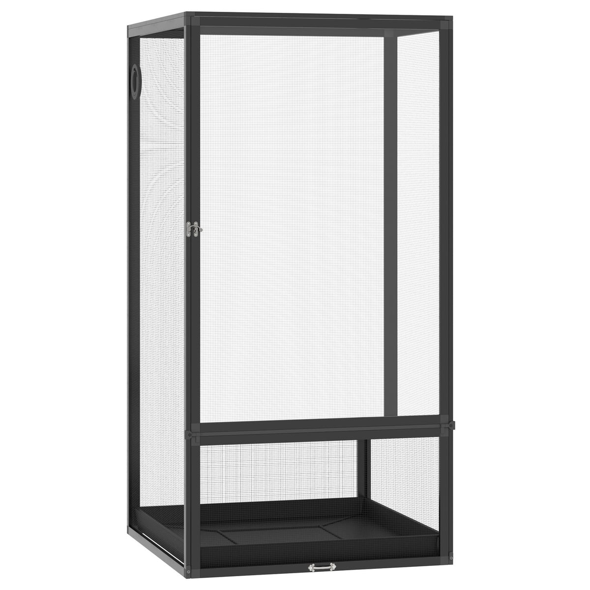 Aluminum Terrarium For Reptiles Amphibians Arachnids Reptile Breeding Box Mesh Terrarium Black 60 X 60 X 120 Cm