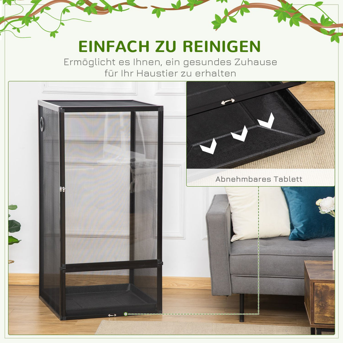 Aluminum Terrarium For Reptiles Amphibians Arachnids Reptile Breeding Box Mesh Terrarium Black 60 X 60 X 120 Cm
