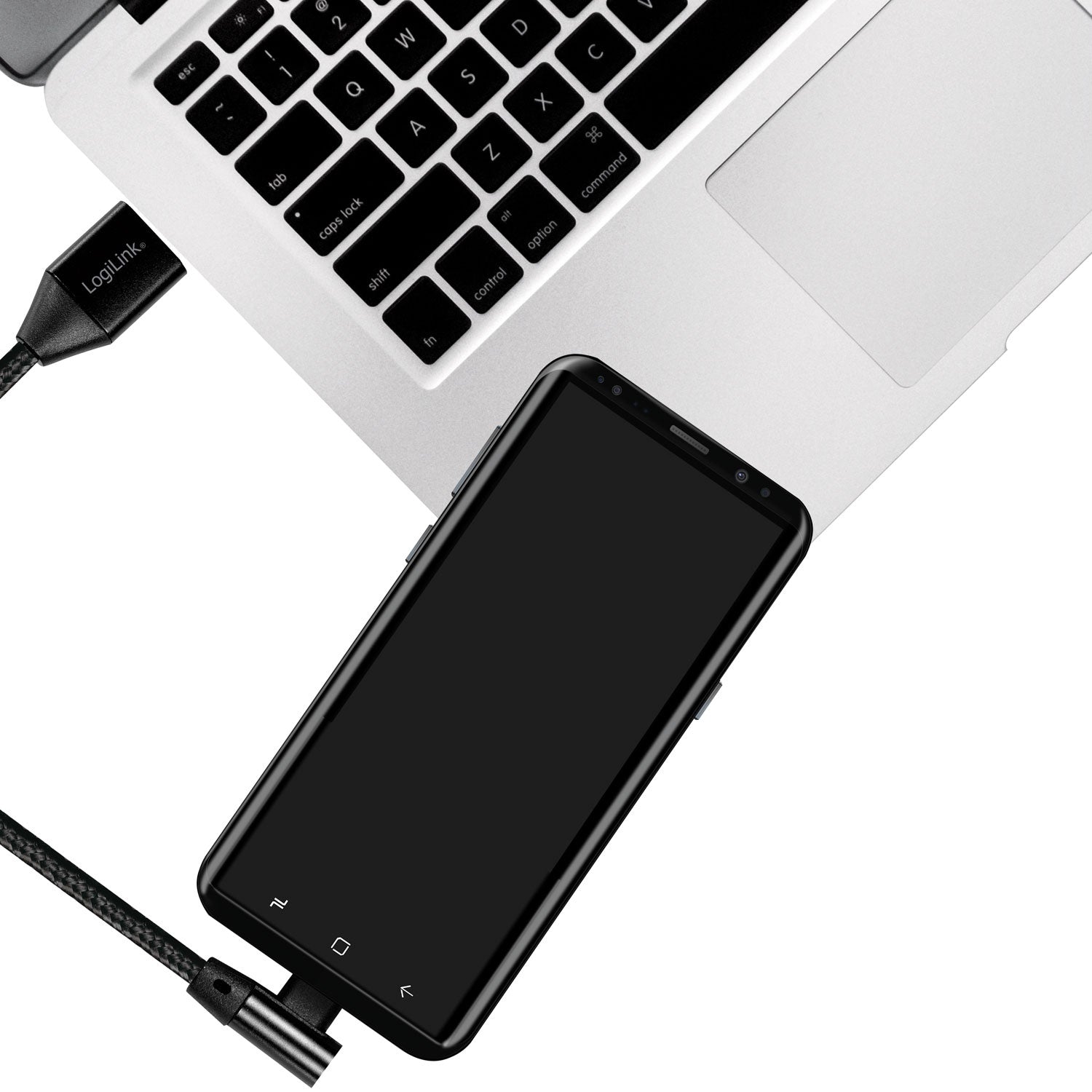 Angled USB-C cable USB 2.0 Max 15W 0.3m