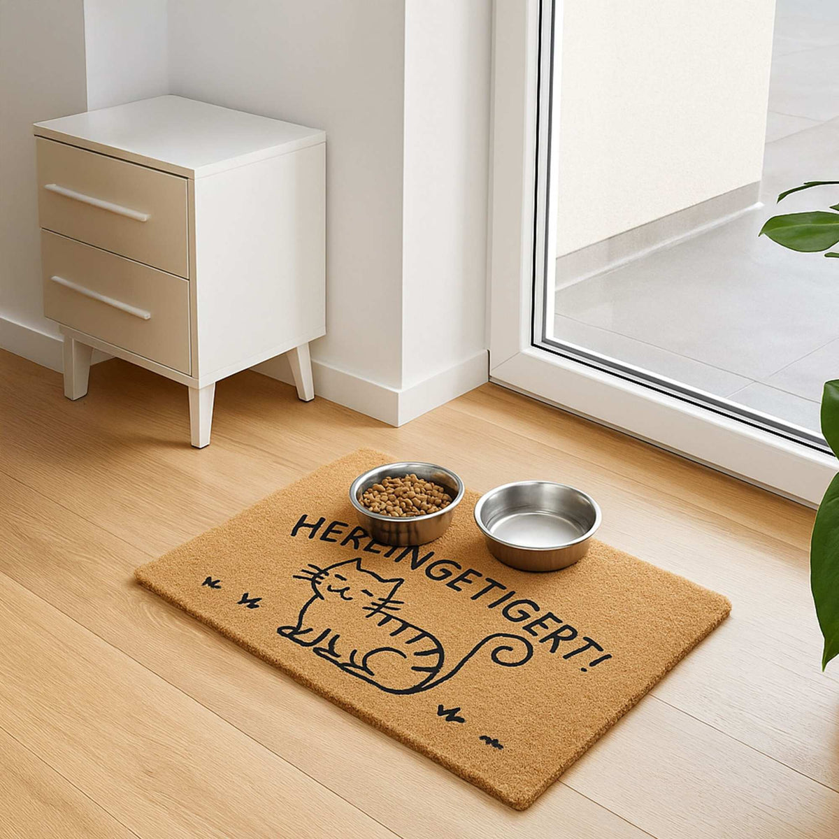 Animal Doormat, Coconut Fiber, 60x40 cm, Dirt-Trapping
