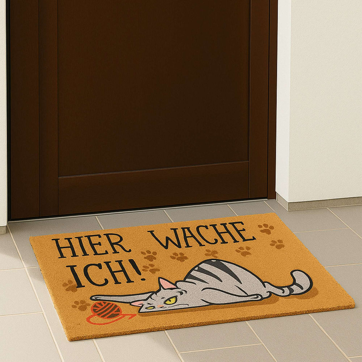 Animal Doormat, Coconut Fiber, 60x40 cm, Dirt-Trapping