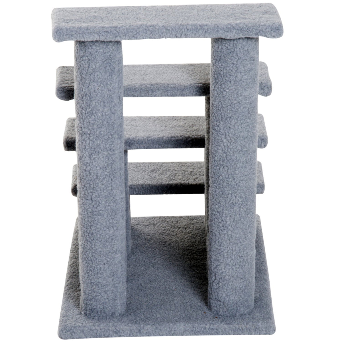 Animal Stairs Cat Stairs Dog Stairs Stairs For Cats And Dogs 4 Steps Gray 63.5X43X60Cm