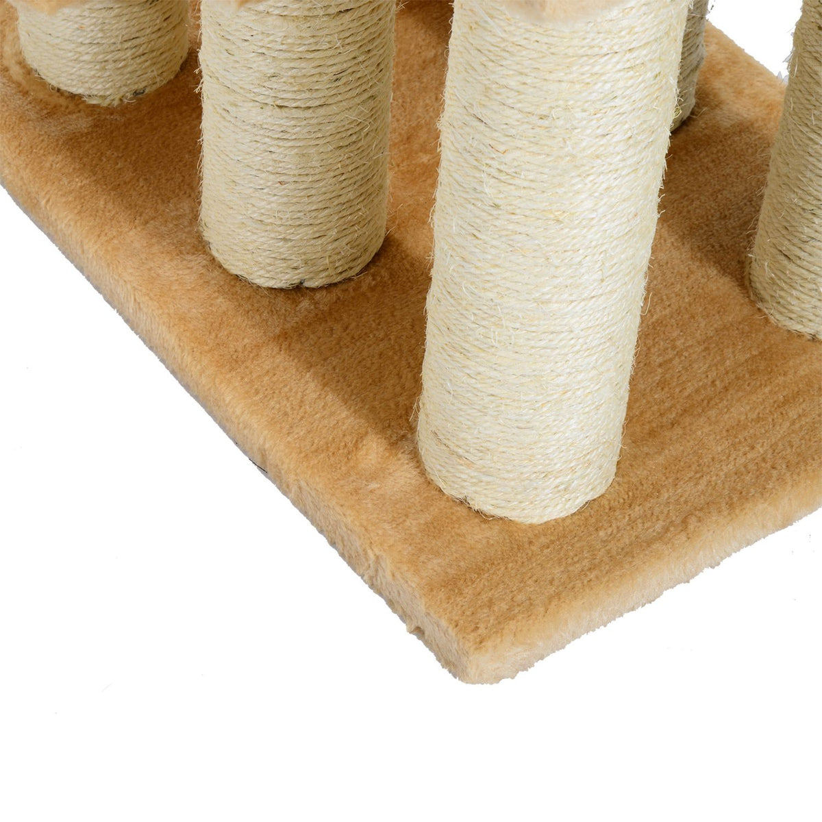 Animal Stairs For Cats And Dogs 3-Step Dog Stairs, Plush, Cream, 45X35X34 Cm