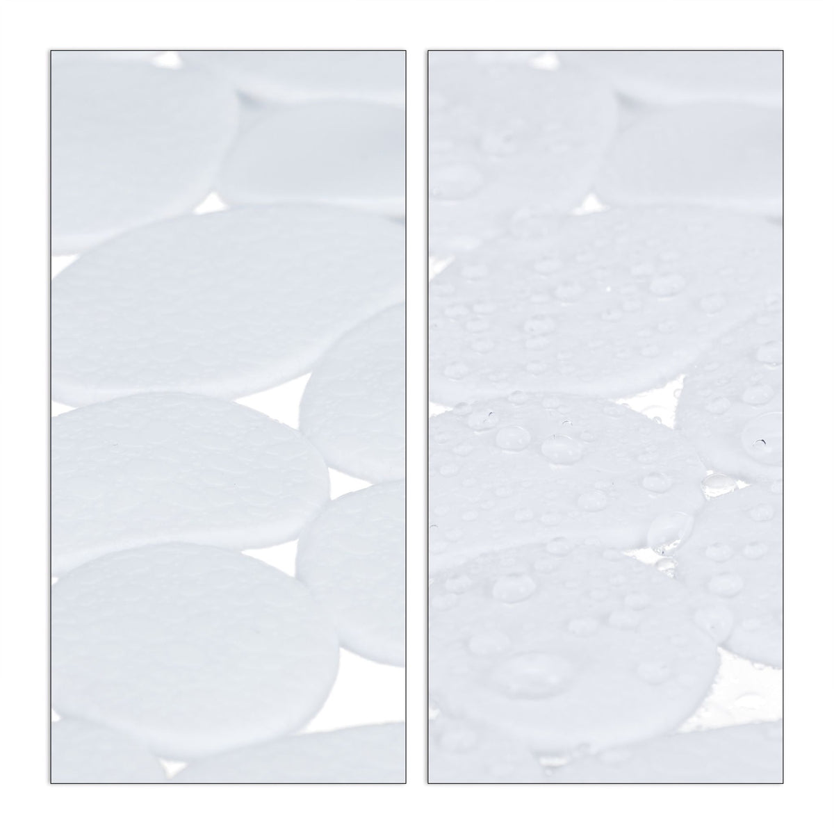 Anti-Slip Bath Mat Stone Design