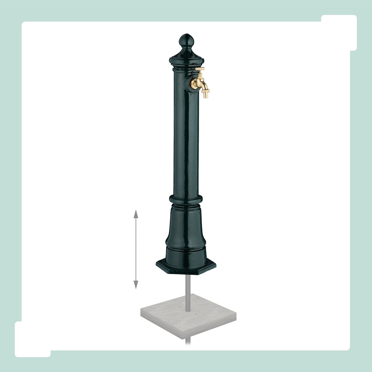 Antique Metal Garden Fountain with Tap, 80 cm