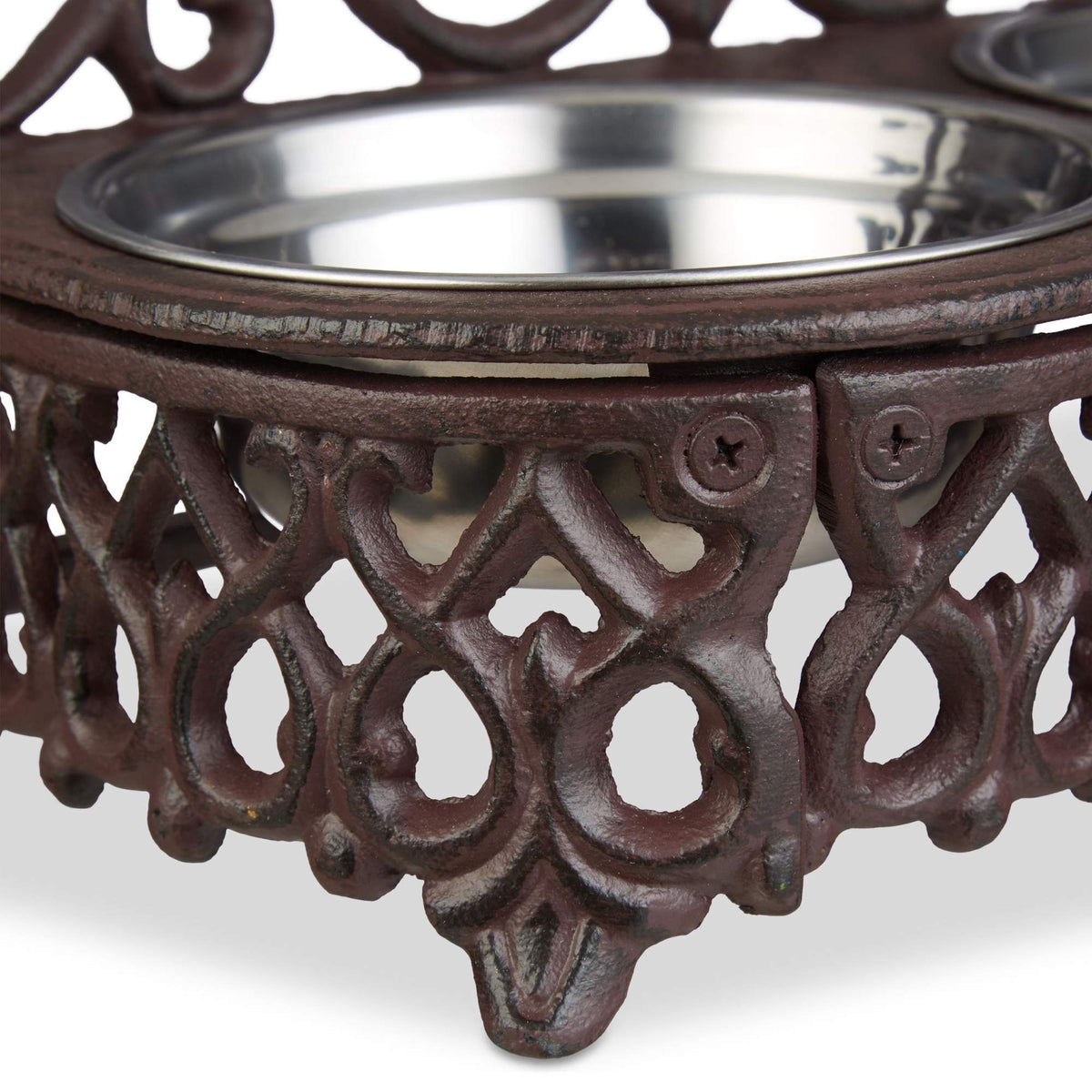 Antique-Style Dog Feeder Bar
