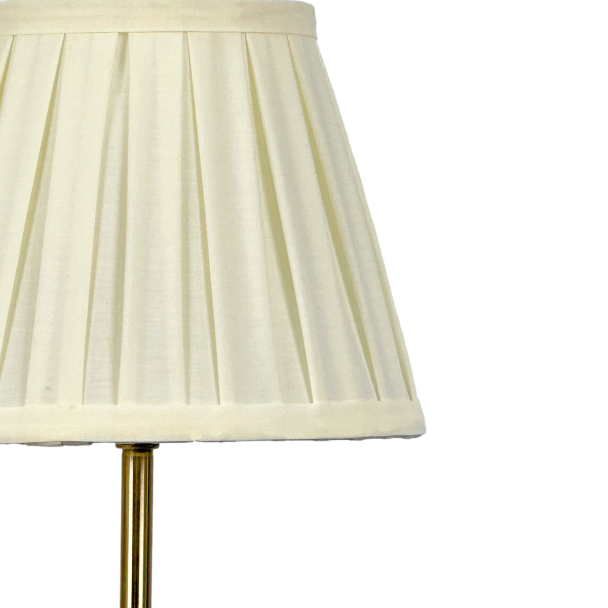 Antique Wall Lamp with Pleated Fabric Shade