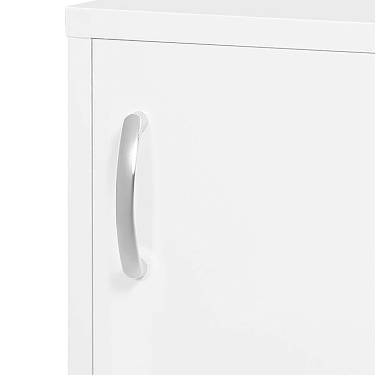 Apothecary Cabinet Wall Mounted Lockable 2 Keys Steel White 40X15X53.5Cm
