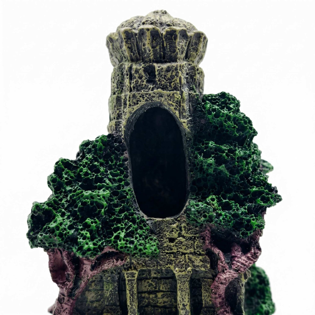 Aquarium Temple Ornament, Polyresin Cave Hideaway