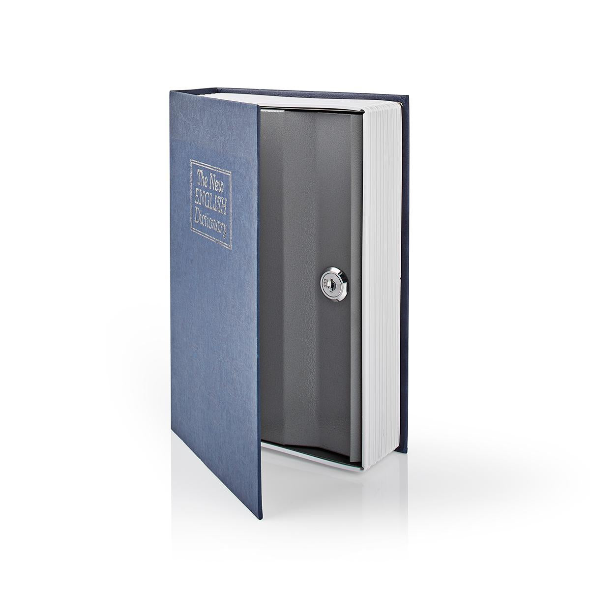 Arch | Book Safe | Keyhole | Indoor | Medium | internal volume: 1.6 l | 2 Keys Included | Blue / Silver