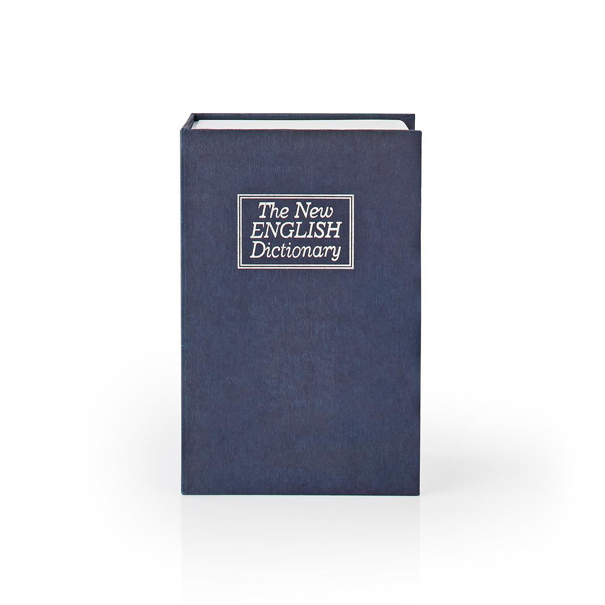 Arch | Book Safe | Keyhole | Indoor | Small | inner volume: 0.86 l | 2 Keys Included | Blue / Silver