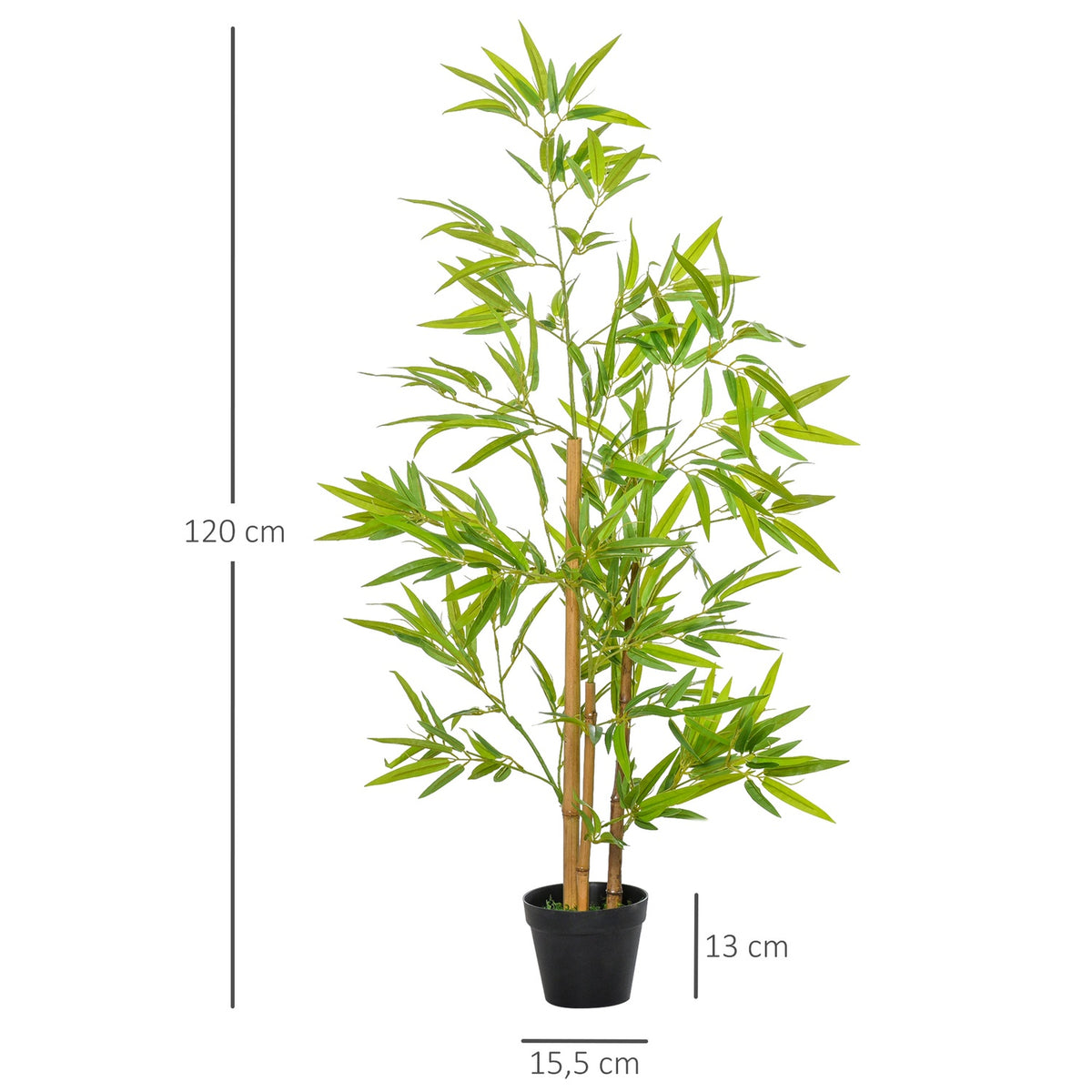 Artificial Bamboo Decorative Artificial Plant, Lifelike Tree Decoration, 120Cm, Indoor