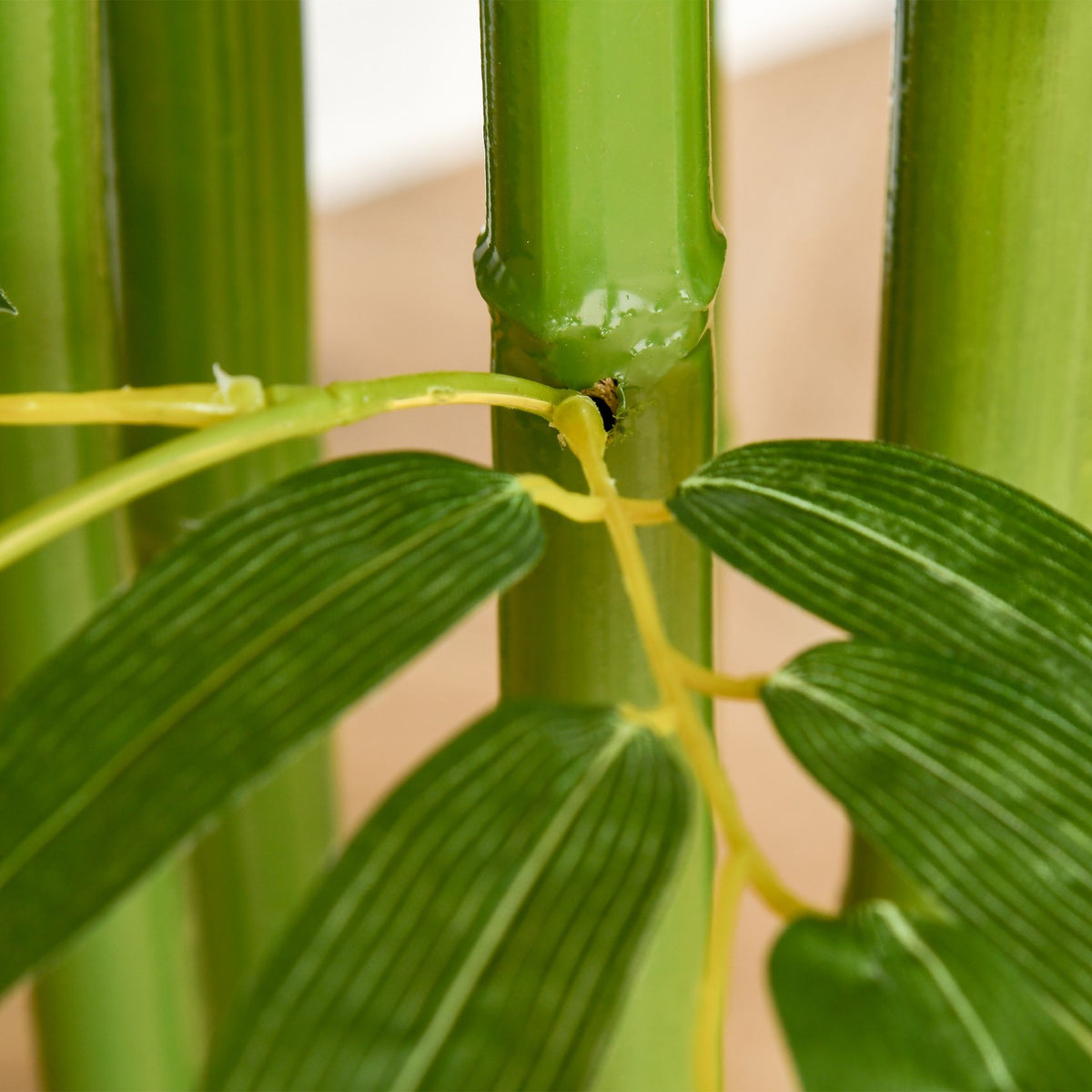 Artificial Bamboo Large 140 cm Artificial Plant, Plastic Artificial Plants in Pot, Artificial Bamboo with 780 Leaves Like Real for Living Room Bedroom Office Garden Modern Decoration