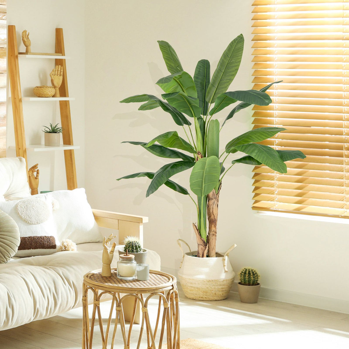 Artificial Bird of Paradise Plant Tree, 63 Inch, 18 Leaves