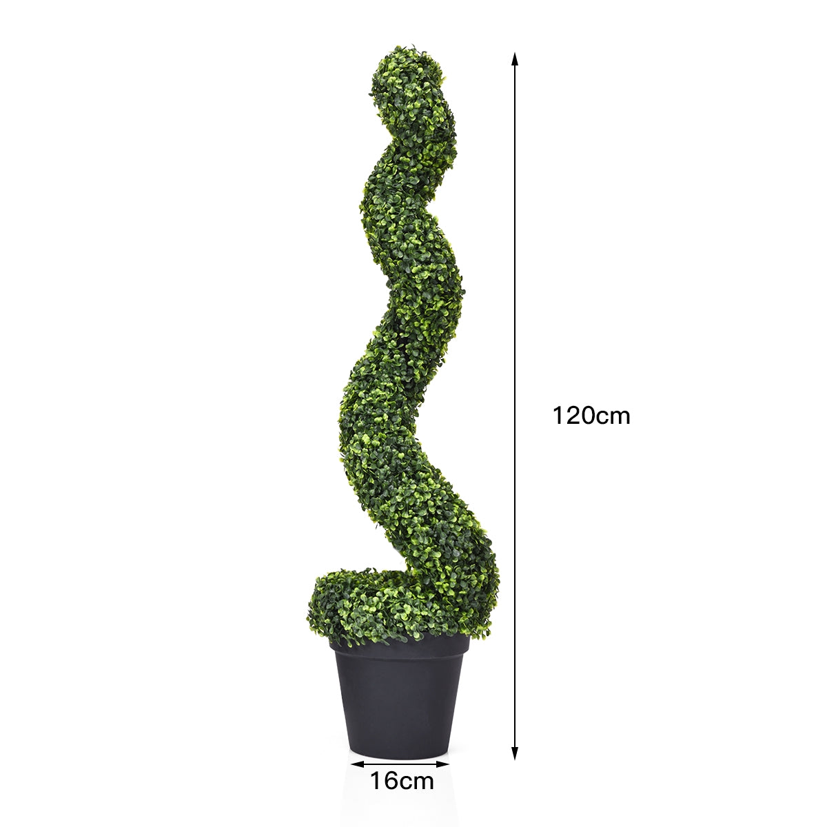 Artificial Boxwood Spiral Tree Set of 2, 4 ft, Potted