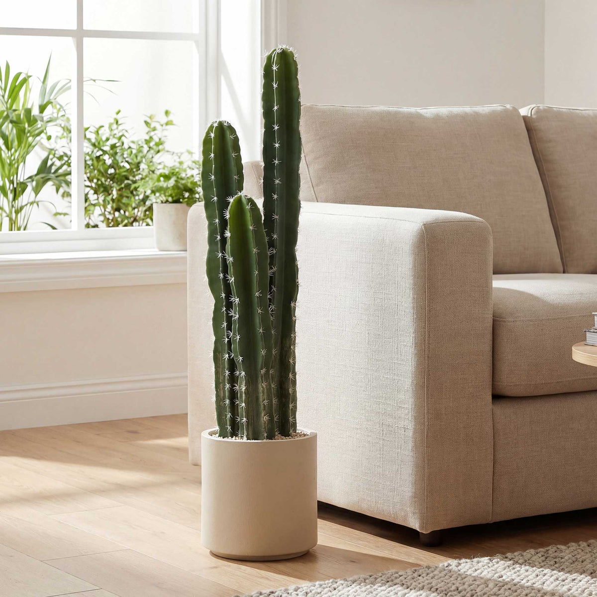 Artificial Cactus Plant, 95 cm, With Pot, Indoor Decor