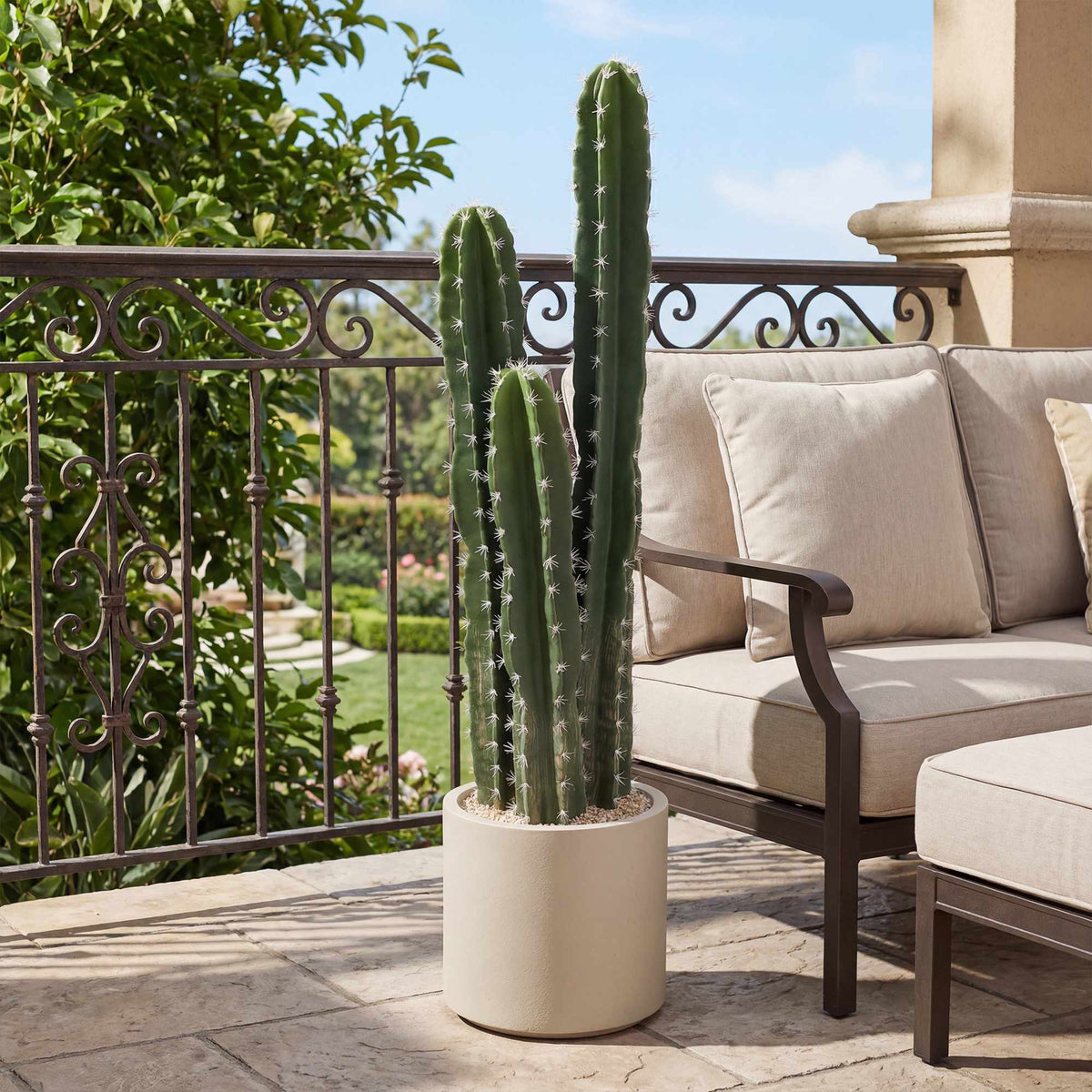 Artificial Cactus Plant, 95 cm, With Pot, Indoor Decor