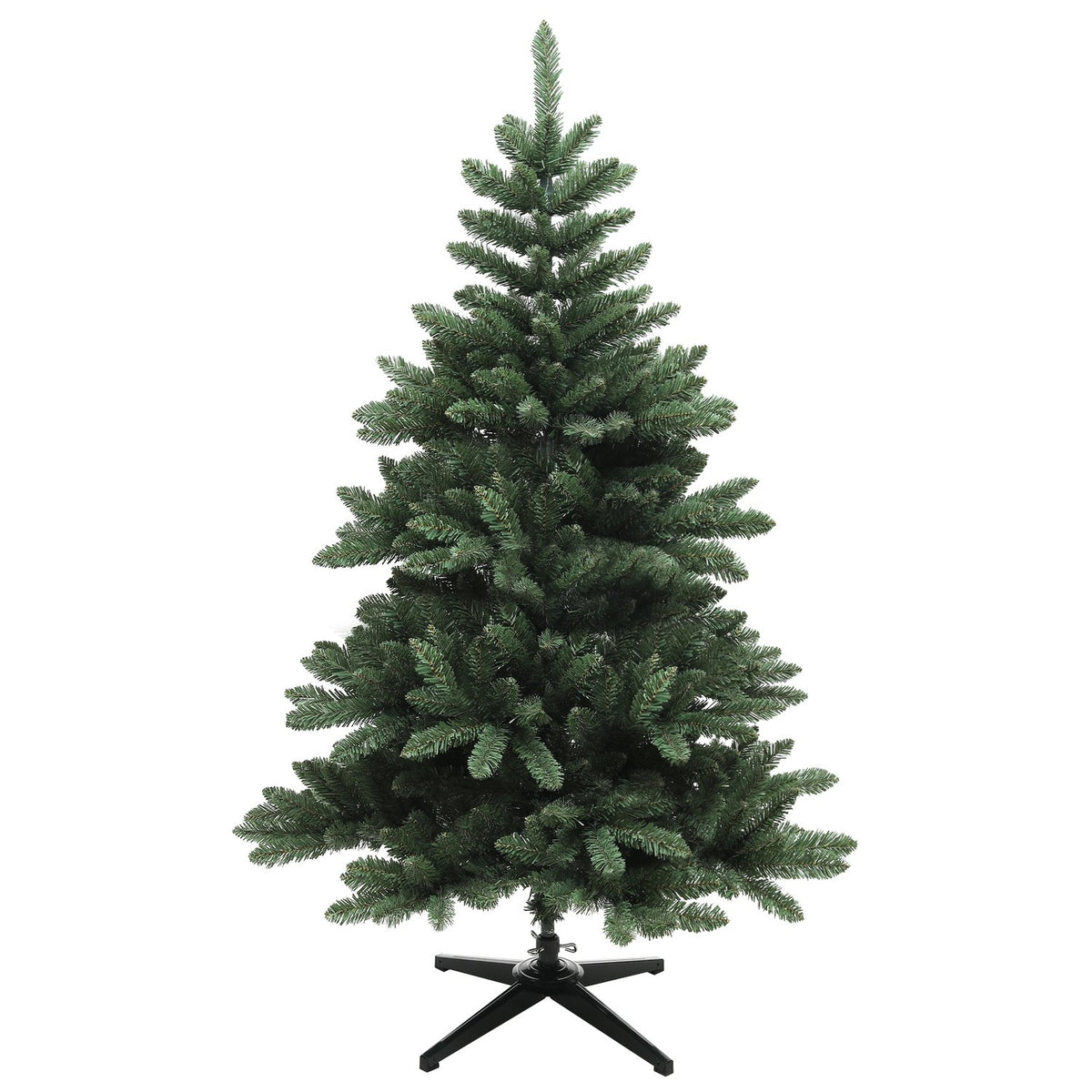 Artificial Christmas Tree, 150cm Christmas Tree with 565 Tips, Foldable Steel Base, Flame Retardant, for Christmas Decoration, Indoor, Green