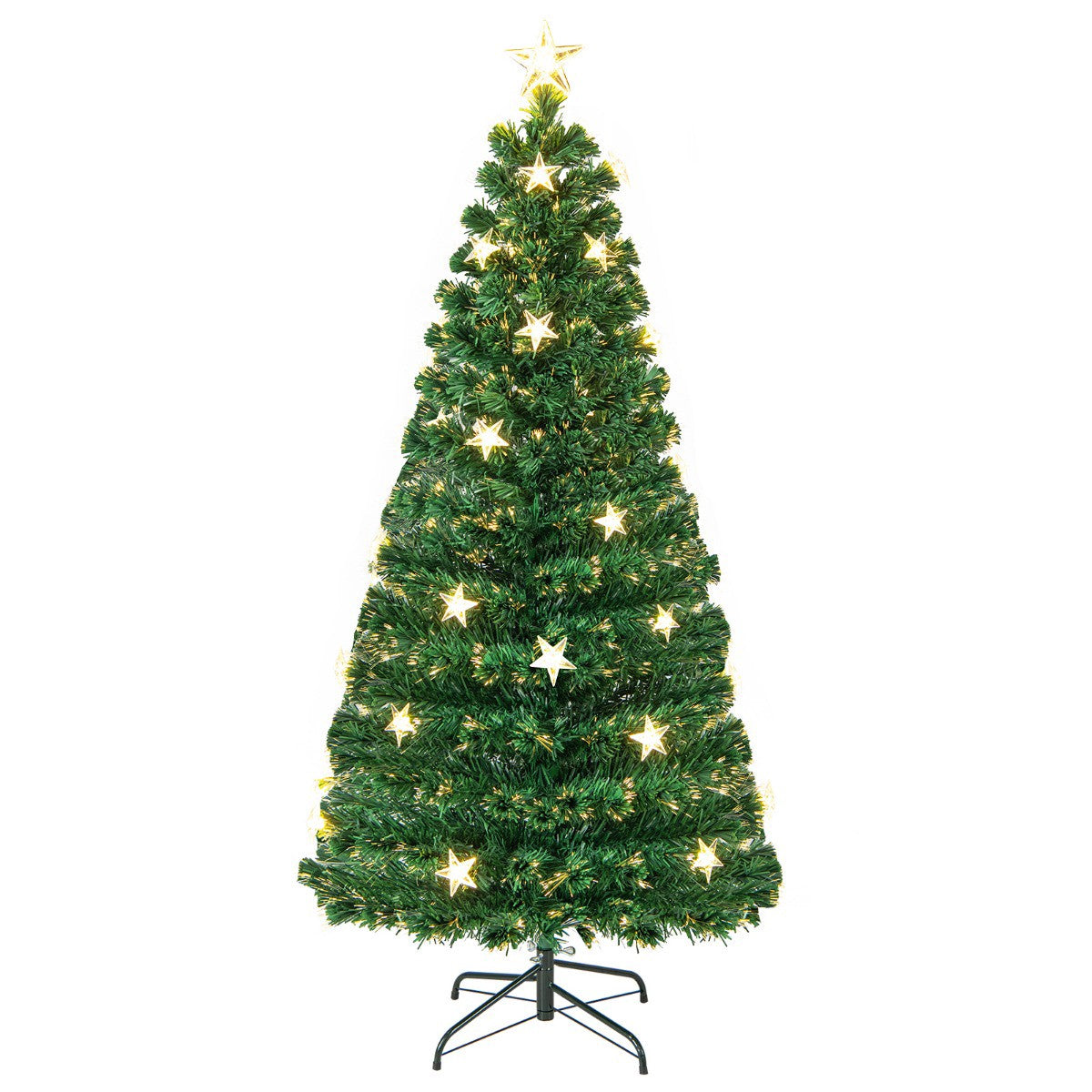 Artificial Christmas Tree 150cm, Fiber Optic, 8 Modes