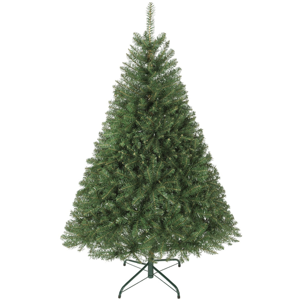Artificial Christmas Tree, 150 cm, Hinged Branches, Metal Stand