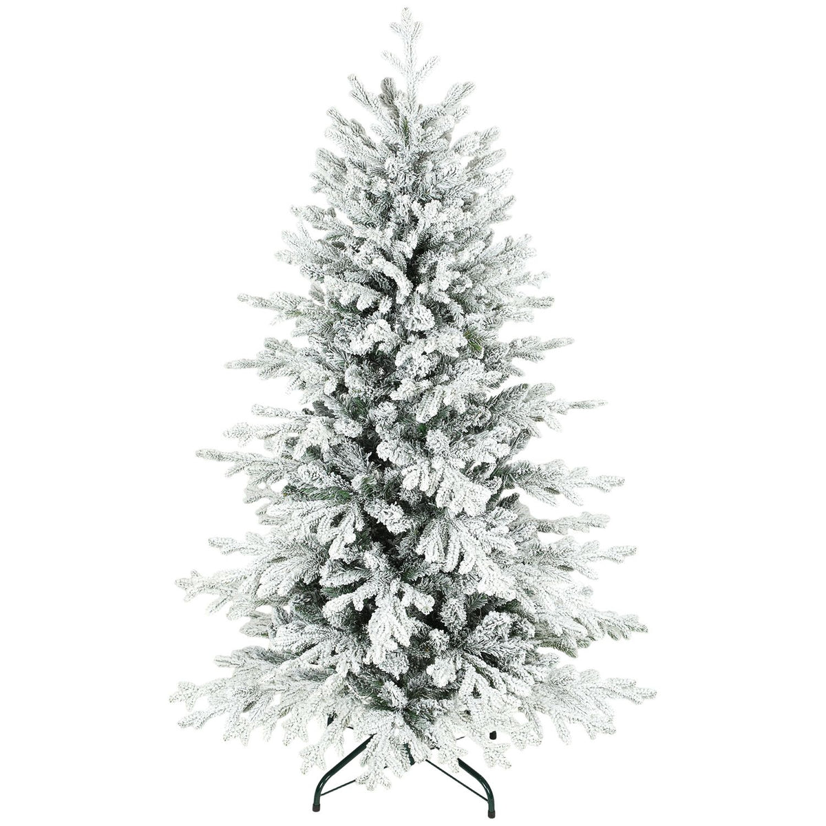 Artificial Christmas Tree, 150cm Snowy Pine, 1162 Branches