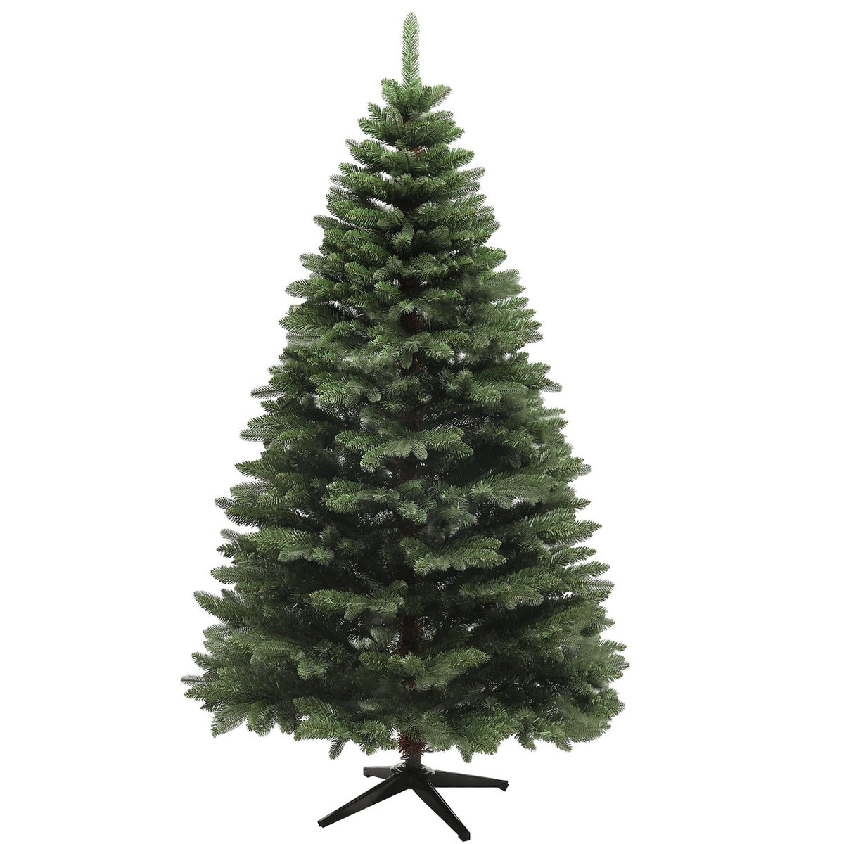 Artificial Christmas Tree, 180cm Christmas Tree with 1050 Tips, Foldable Steel Base, Flame Retardant, for Christmas Decoration, Indoor, Green