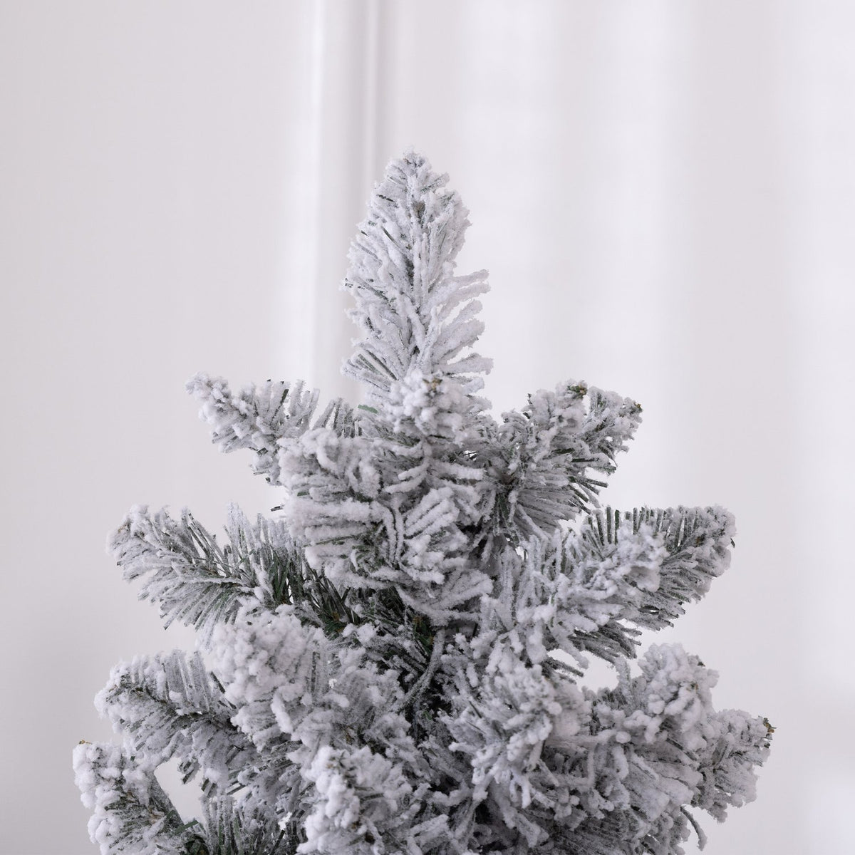 Artificial Christmas Tree, 180cm Christmas Tree with 150 LED Lights, 329 Branch Tips, Flame Retardant, for Christmas Party, Indoor, Green+White