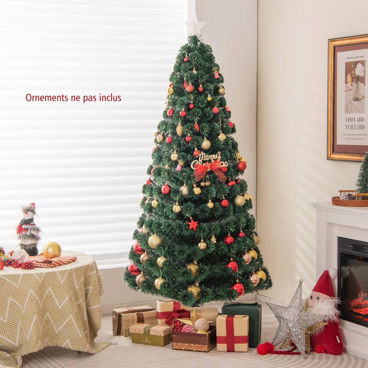 Artificial Christmas Tree 180cm, Fiber Optic, 230 LED, 8 Modes