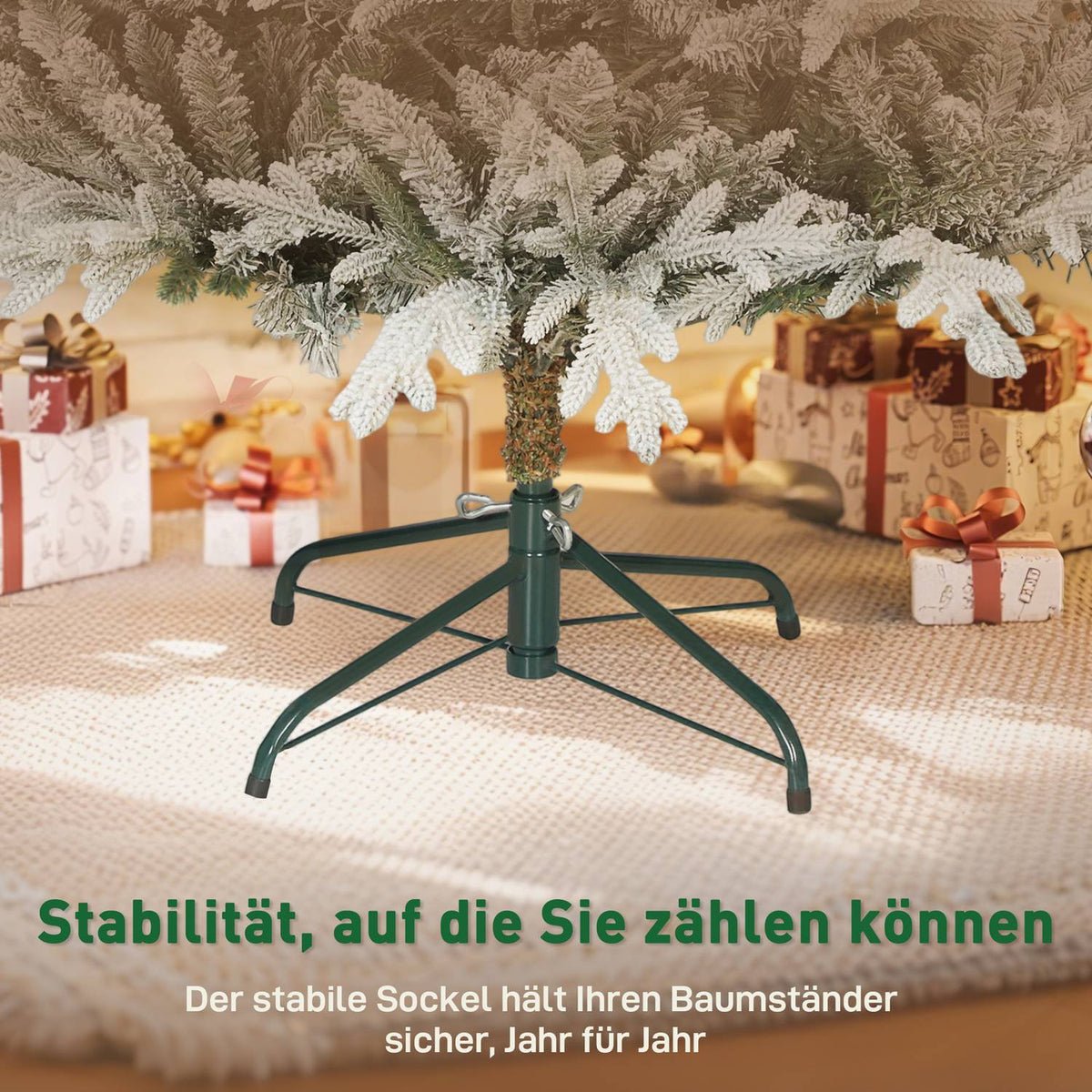 Artificial Christmas Tree 180 cm with Snow, 1976 Tips
