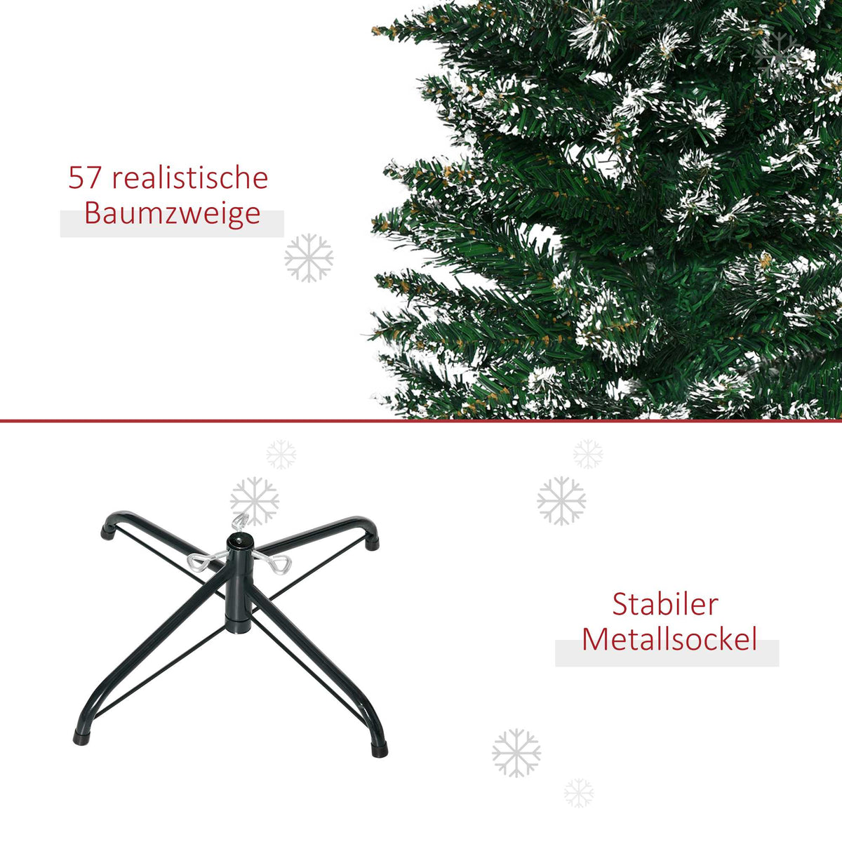 Artificial Christmas Tree, 190 cm, Realistic, Fireproof