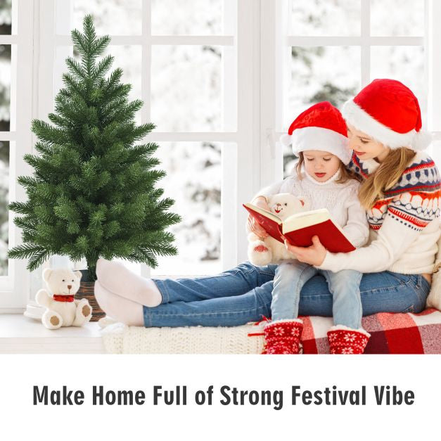 Artificial Christmas Tree 60 cm, Potted, 50 Tips, PE
