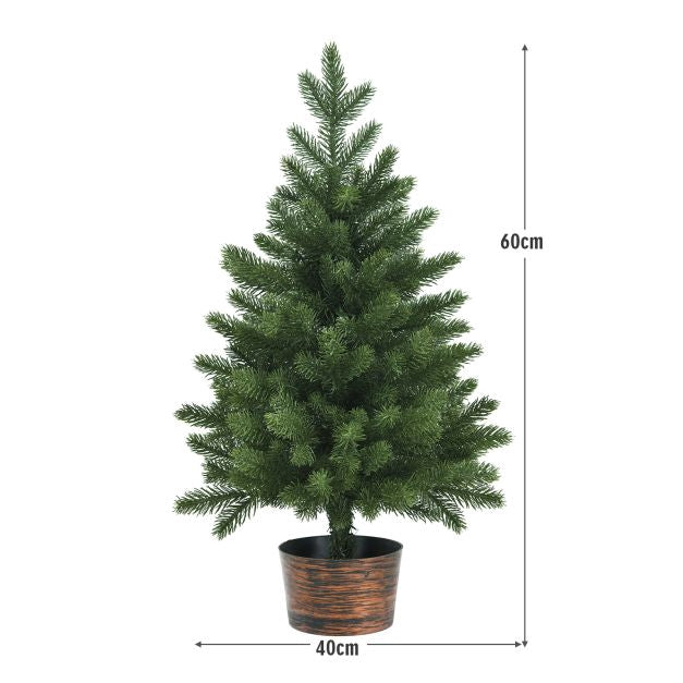 Artificial Christmas Tree 60 cm, Potted, 50 Tips, PE