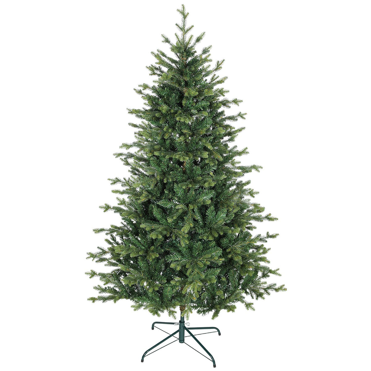 Artificial Christmas Tree, Realistic Branches, Metal Stand, 180 cm