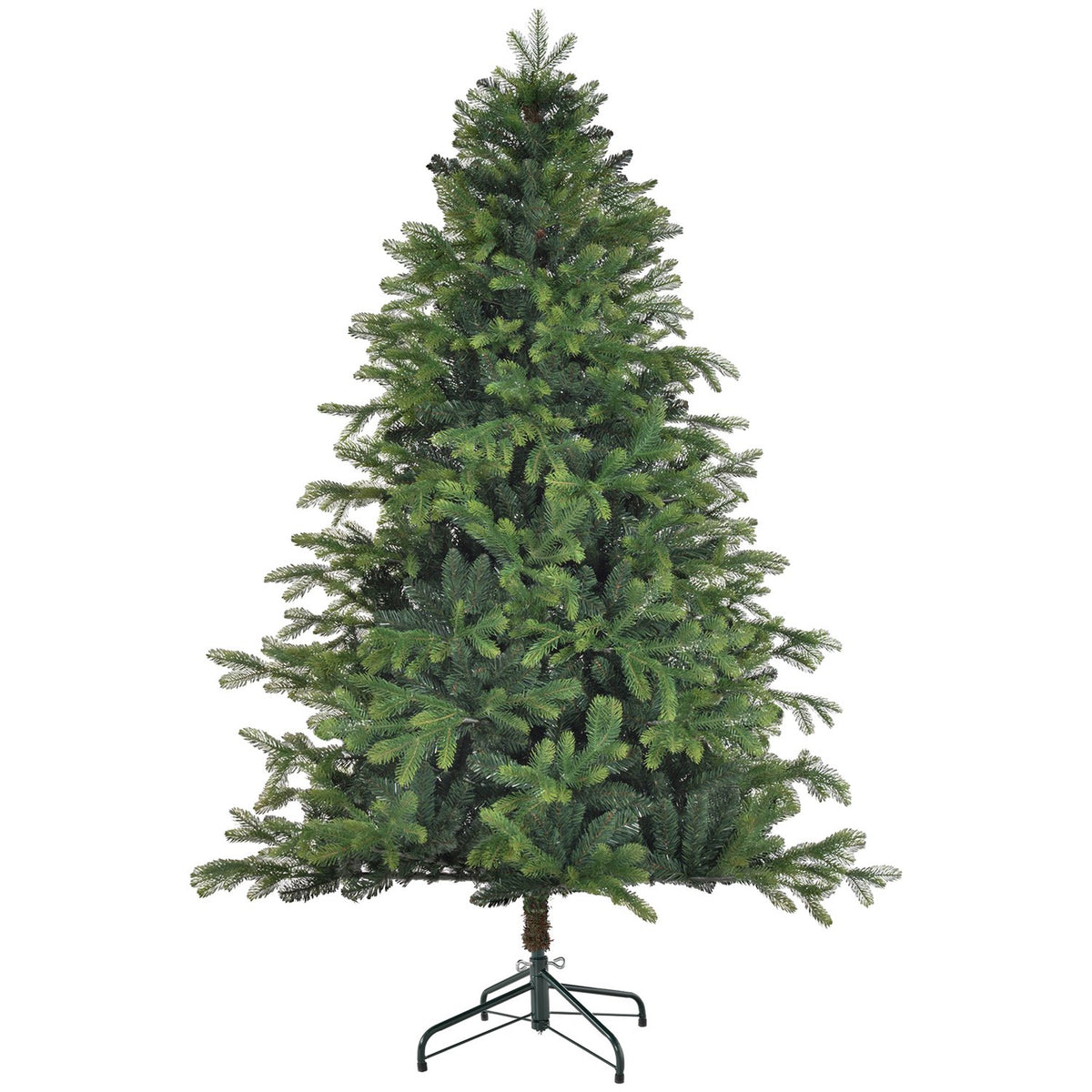 Artificial Christmas tree 180 cm with 1700 tips, foldable & sturdy metal stand, ideal for Christmas decorations, green