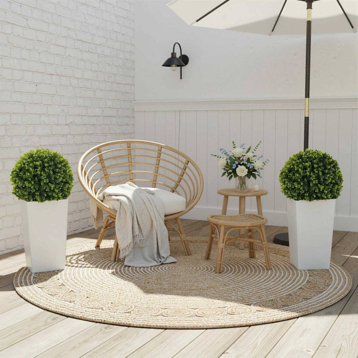 Artificial Eucalyptus Balls Set, 65 cm, UV-Protected, Green