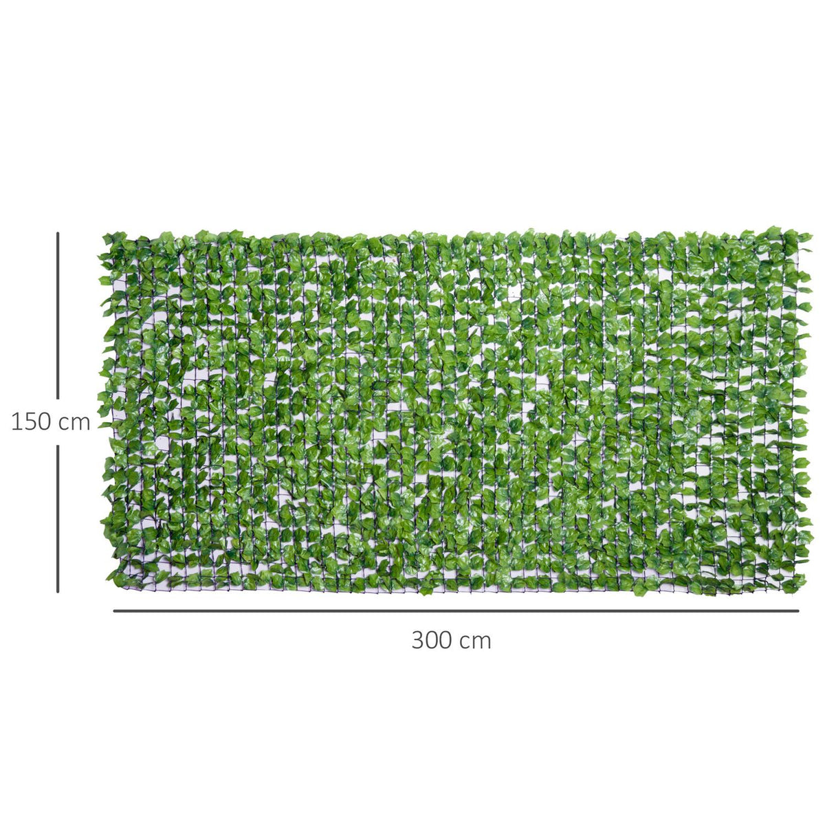 Artificial Hedge Privacy Hedge Patio Wall Decoration Wall Decoration Light Green 300 X 150 Cm