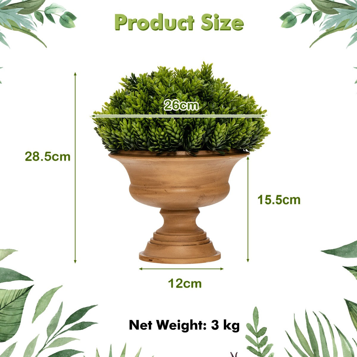Artificial Mini Potted Plants Set Of 4 For Home, Office