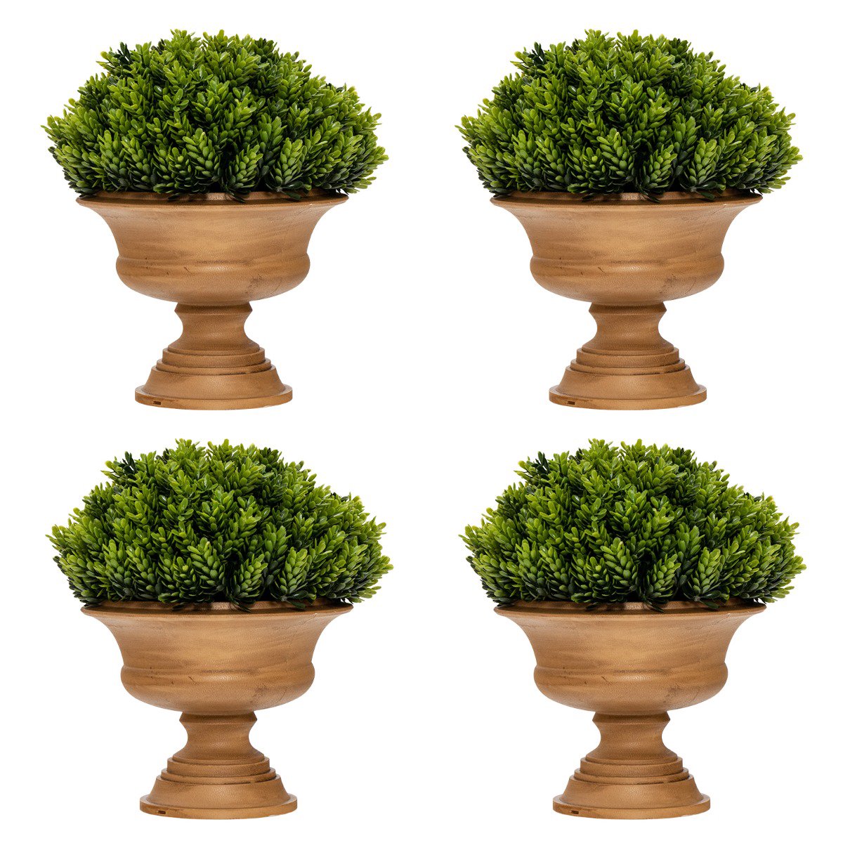 Artificial Mini Potted Plants Set Of 4 For Home, Office